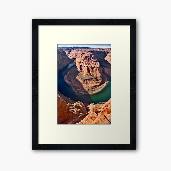Hanging Out Over Horseshoe Bend Framed Art Print