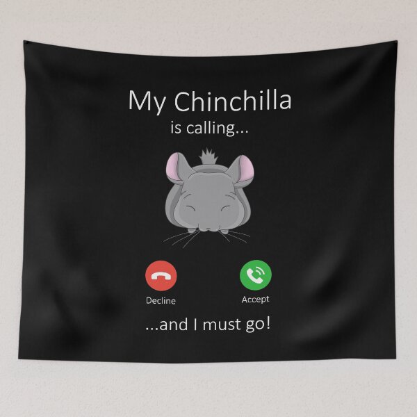 Item preview, My Chinchilla is calling designed and sold by RatArt Designs.