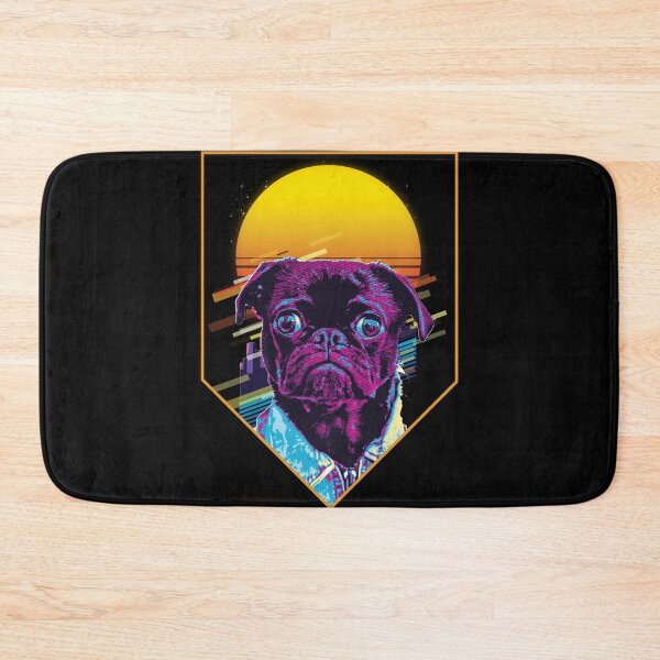Item preview, Retro 80s Pug designed and sold by BGCollections.