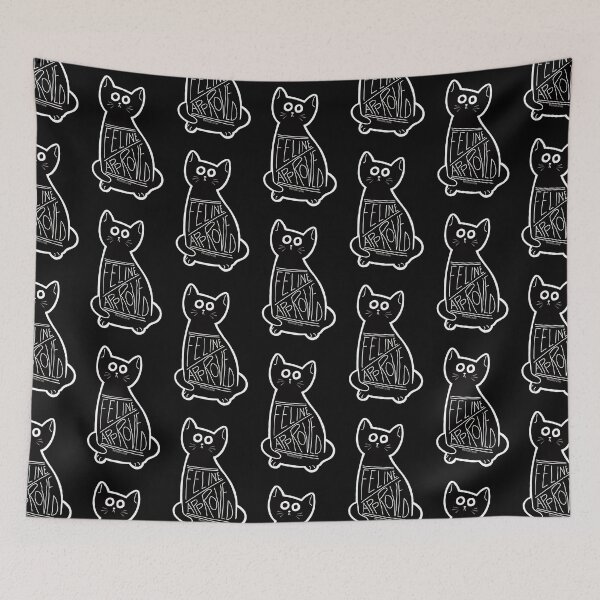 Item preview, Feline Approved - Lucky Black Cat - Spooky Black Cat designed and sold by mydoodlesateme.