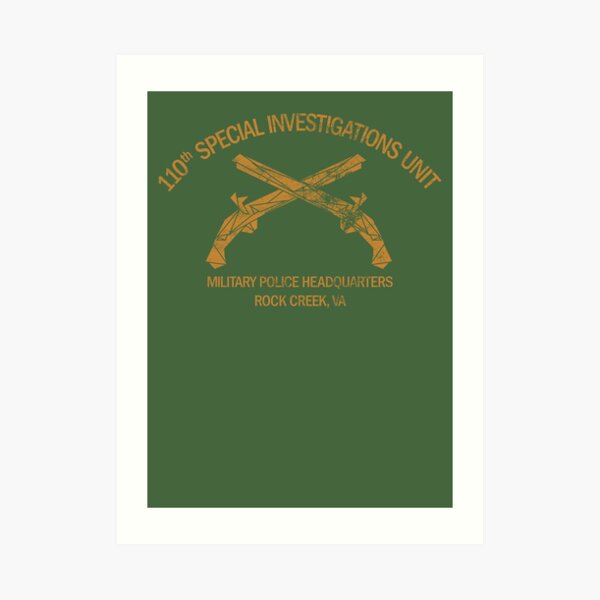 110th Special Investigations Unit Art Print