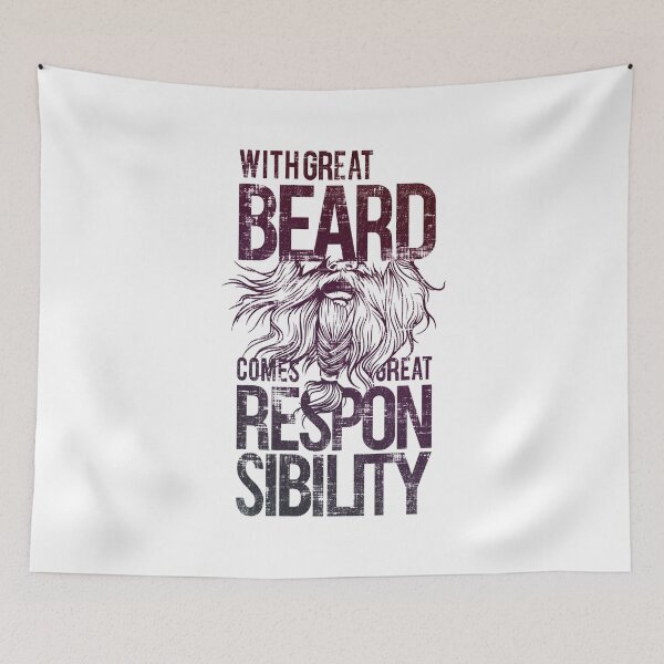 Item preview, With Great Beard Comes Great Responsibility designed and sold by ElasticBlush.