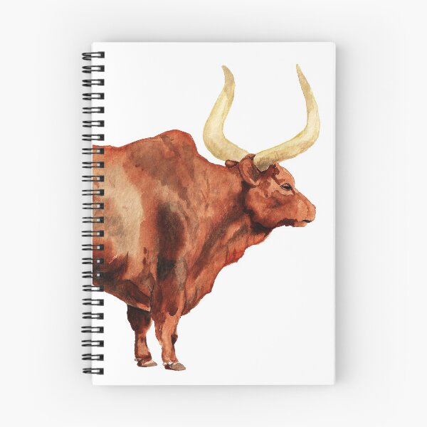 Item preview, Watercolor image of ox designed and sold by Shoshina.