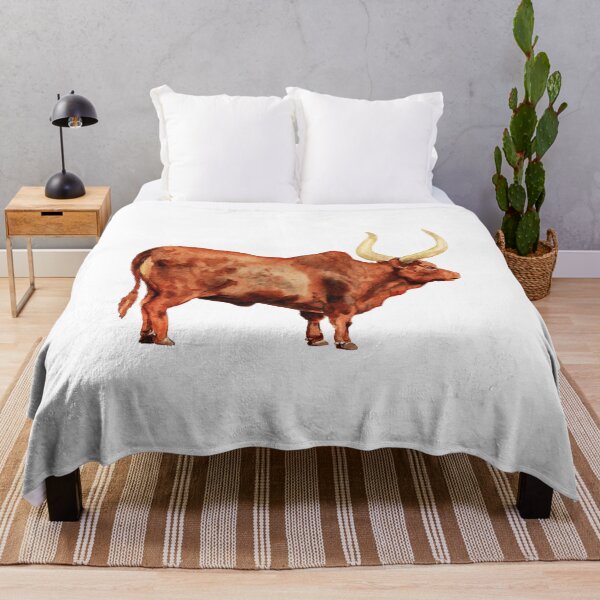 Item preview, Watercolor image of ox designed and sold by Shoshina.