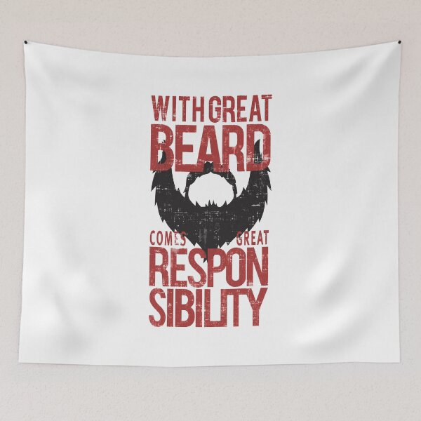 Item preview, With Great Beard Comes Great Responsibility designed and sold by ElasticBlush.