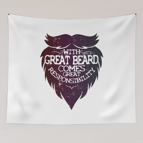 Item preview, With Great Beard Comes Great Responsibility designed and sold by ElasticBlush.