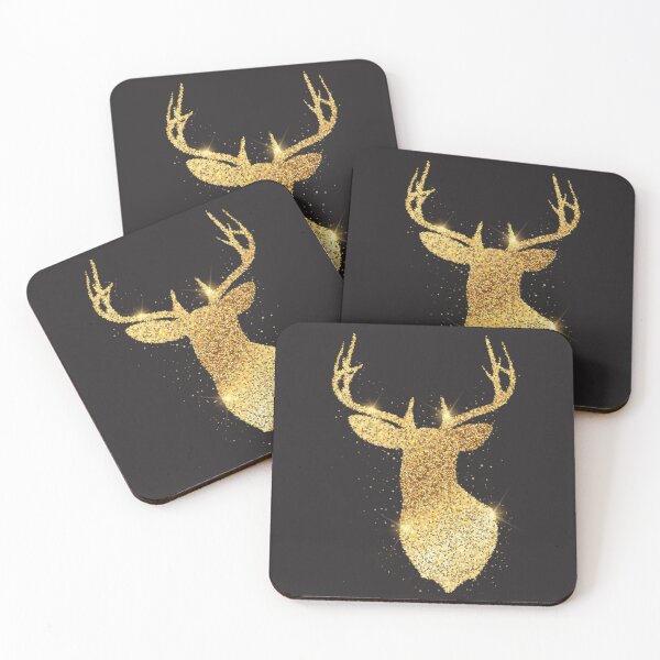 Item preview, Deer gold glitter deer glitter gold designed and sold by Trenddesigns24.