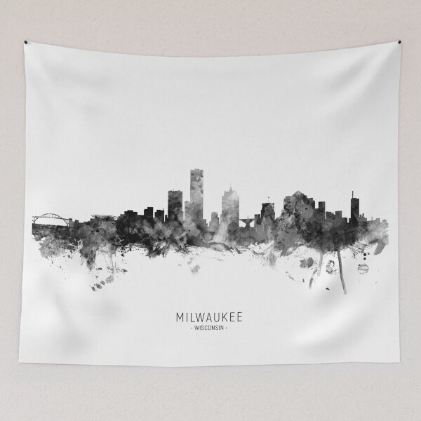 Item preview, Milwaukee Wisconsin Skyline designed and sold by ArtPrints.