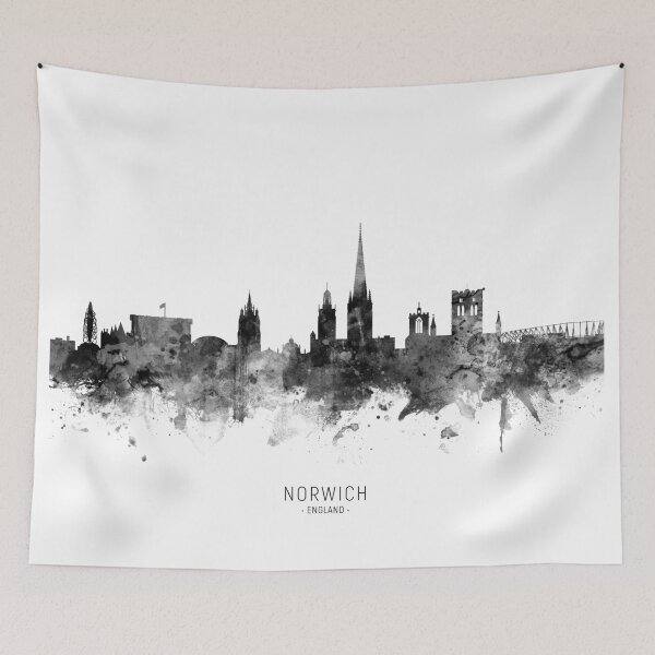 Item preview, Norwich England Skyline designed and sold by ArtPrints.