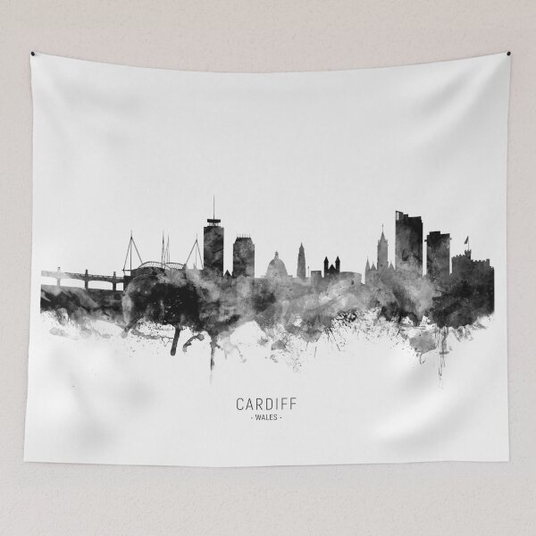Item preview, Cardiff Wales Skyline designed and sold by ArtPrints.