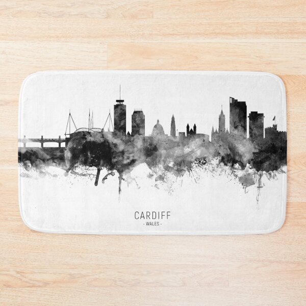 Artikelvorschau, Cardiff Wales Skyline entworfen und verkauft von ArtPrints.