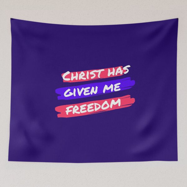 Item preview, Christian quote freedom in Christ designed and sold by pureheartvision.