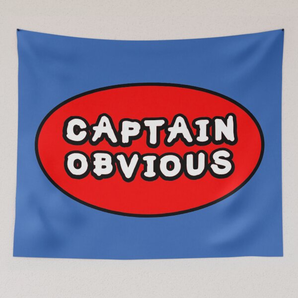 Item preview, Captain Obvious designed and sold by Kreativista.