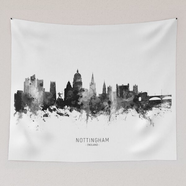 Item preview, Nottingham England Skyline designed and sold by ArtPrints.