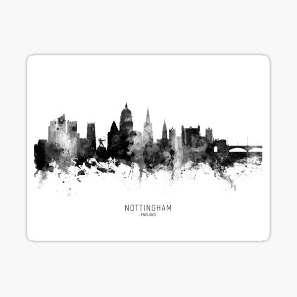 Item preview, Nottingham England Skyline designed and sold by ArtPrints.