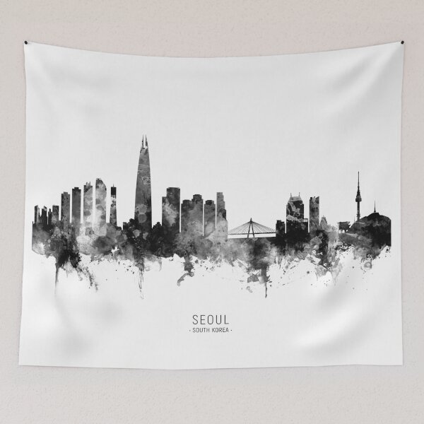Item preview, Seoul Skyline South Korea designed and sold by ArtPrints.