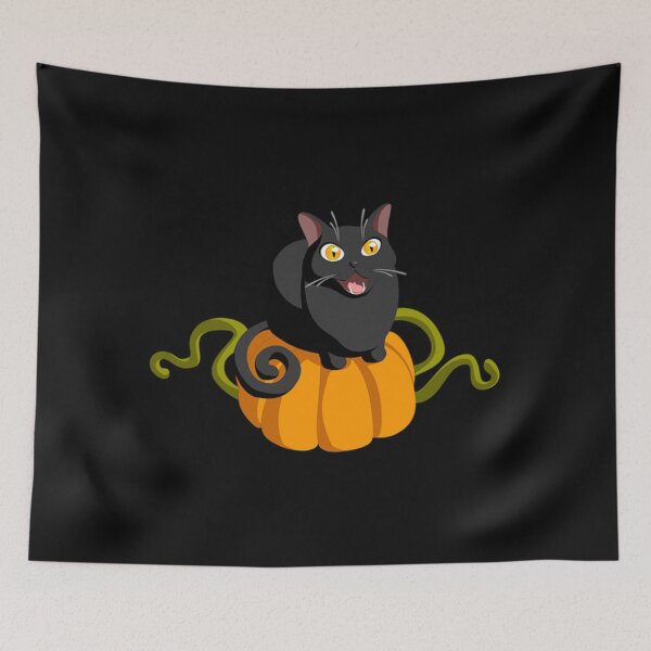 Item preview, Cat guards pumpkin designed and sold by SusiMalt.