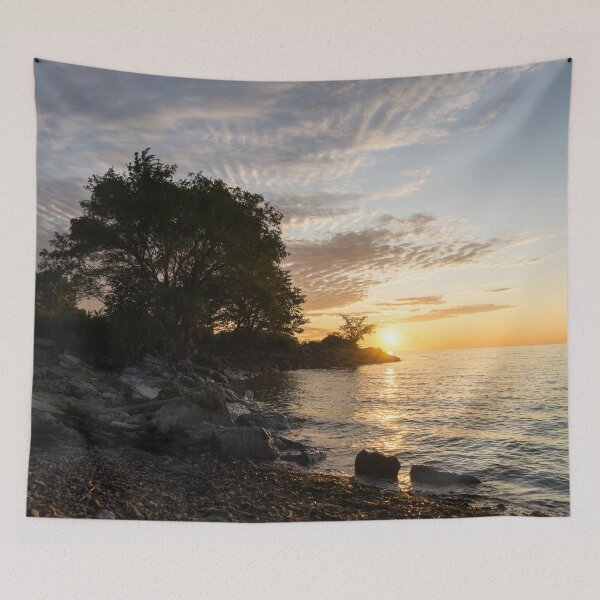 Item preview, Rough Beach - Greeting the Day on the Shore of Lake Ontario designed and sold by Georgia Mizuleva.