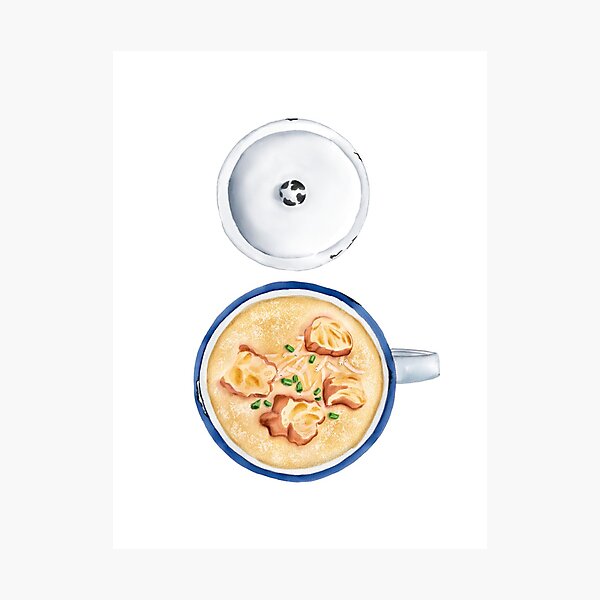 Salty soy milk | 咸豆浆 Photographic Print