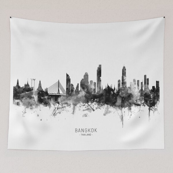 Item preview, Bangkok Thailand Skyline designed and sold by ArtPrints.