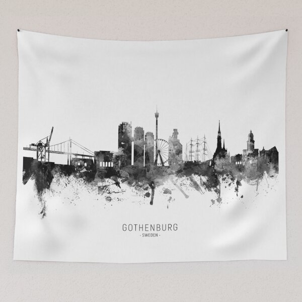 Item preview, Gothenburg Sweden Skyline designed and sold by ArtPrints.