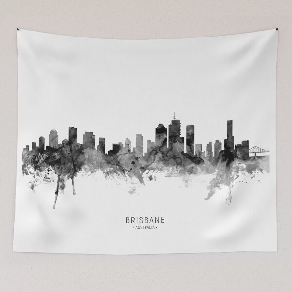 Artikelvorschau, Brisbane Australia Skyline entworfen und verkauft von ArtPrints.