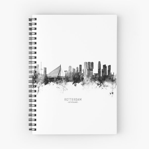 Item preview, Rotterdam The Netherlands Skyline designed and sold by ArtPrints.