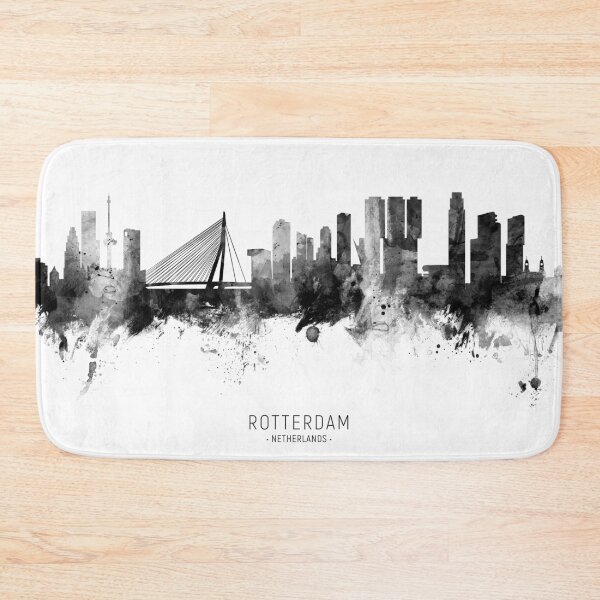 Item preview, Rotterdam The Netherlands Skyline designed and sold by ArtPrints.