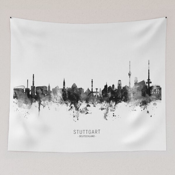 Artikelvorschau, Stuttgart Germany Skyline entworfen und verkauft von ArtPrints.