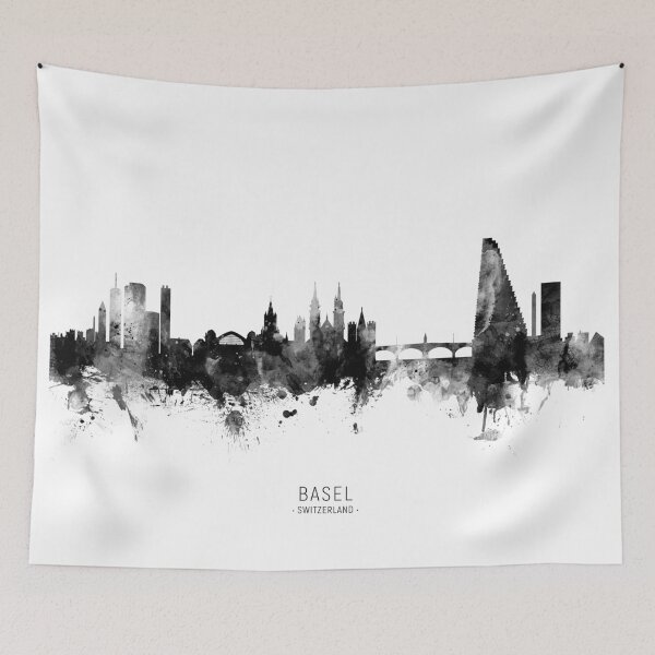 Item preview, Basel Switzerland Skyline designed and sold by ArtPrints.