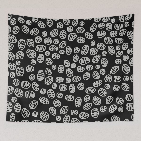 Item preview, Doodle Dots Spots Circles - Black & White Pattern designed and sold by DeStract.