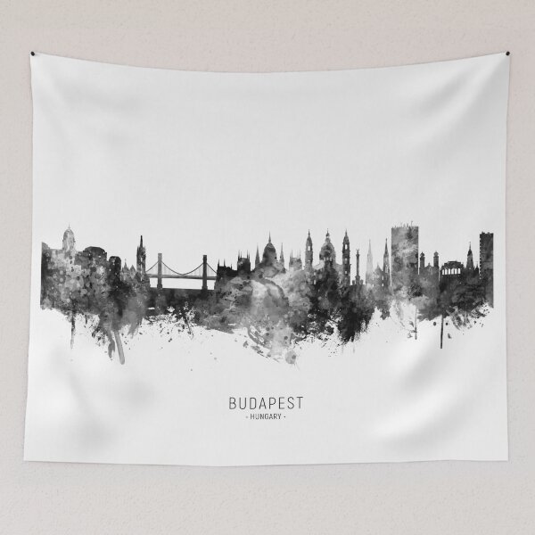 Item preview, Budapest Hungary Skyline designed and sold by ArtPrints.