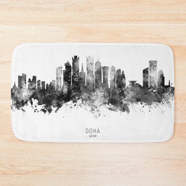 Item preview, Doha Qatar Skyline designed and sold by ArtPrints.