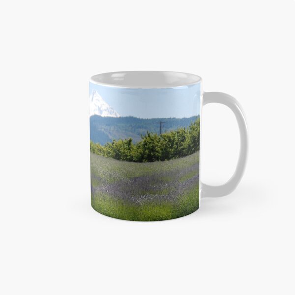 Item preview, Lavender Field with Mount Hood designed and sold by Deborah Singer.