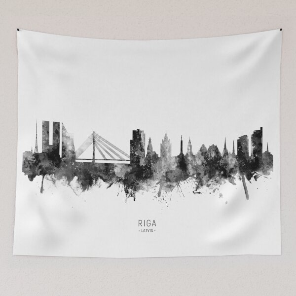 Item preview, Riga Latvia Skyline designed and sold by ArtPrints.