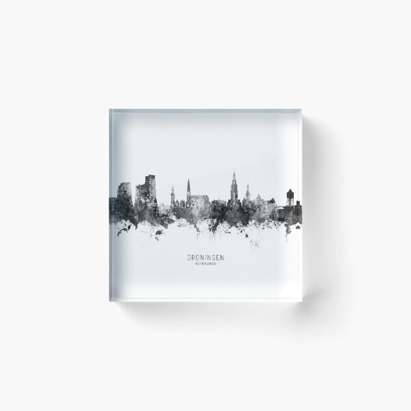 Item preview, Groningen The Netherlands Skyline designed and sold by ArtPrints.