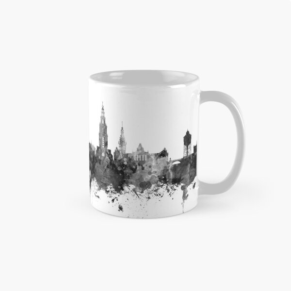 Item preview, Groningen The Netherlands Skyline designed and sold by ArtPrints.