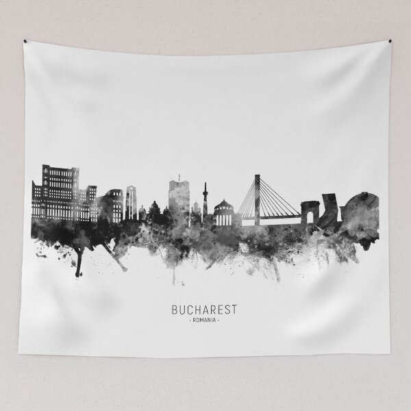 Item preview, Bucharest Romania Skyline designed and sold by ArtPrints.