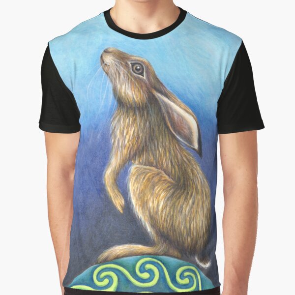 Moonstruck Hare Graphic T-Shirt