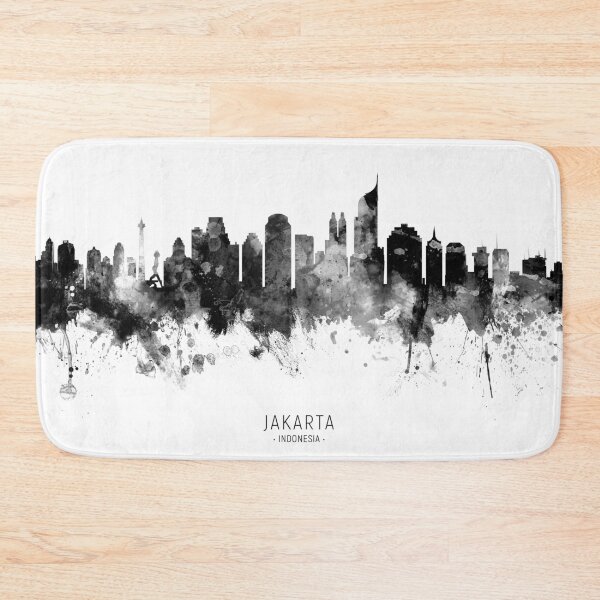 Item preview, Jakarta Skyline Indonesia designed and sold by ArtPrints.