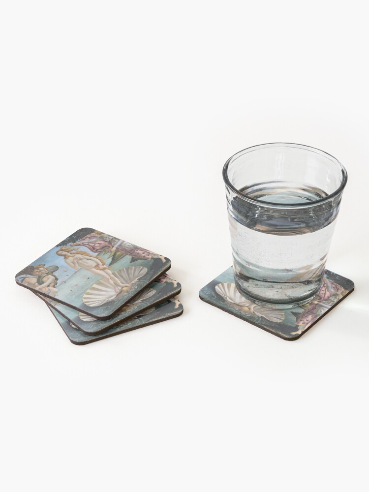 Alternate view of Sandro Botticelli - The Birth of Venus - mythological painting Coasters (Set of 4)