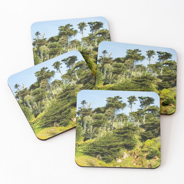 Item preview, San Francisco Colorful Spring - Verdant Green Hillside with Pines designed and sold by Georgia Mizuleva.