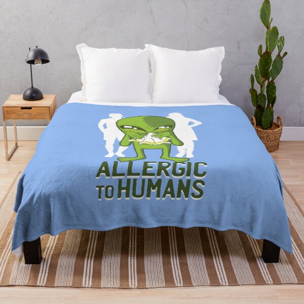 Item preview, Alien is allergic to humans designed and sold by DerSenat.
