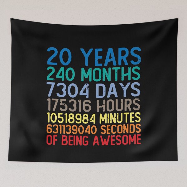 Item preview, 20 Years Old Of Being Awesome designed and sold by eulonix.