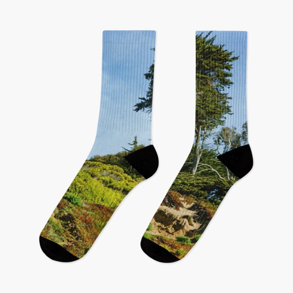 Item preview, San Francisco Colorful Spring - Blooming Hillside with Pines designed and sold by Georgia Mizuleva.