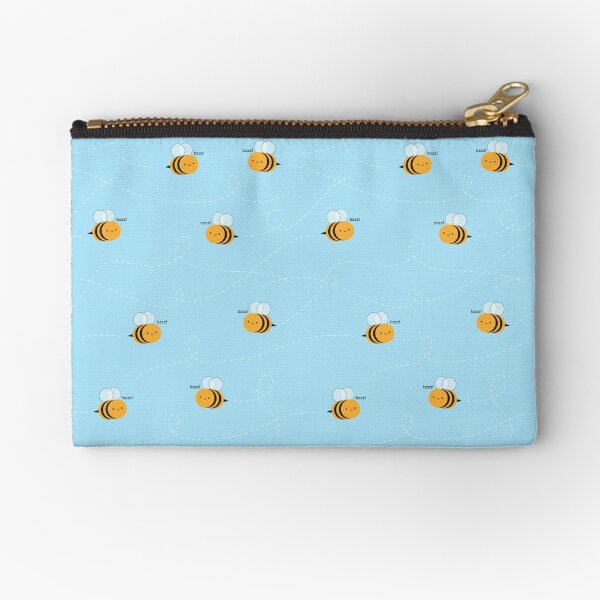 Kawaii Buzzy Bumble Bees Zipper Pouch