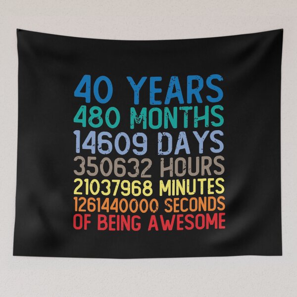 Item preview, 40 Years Old Of Being Awesome designed and sold by eulonix.