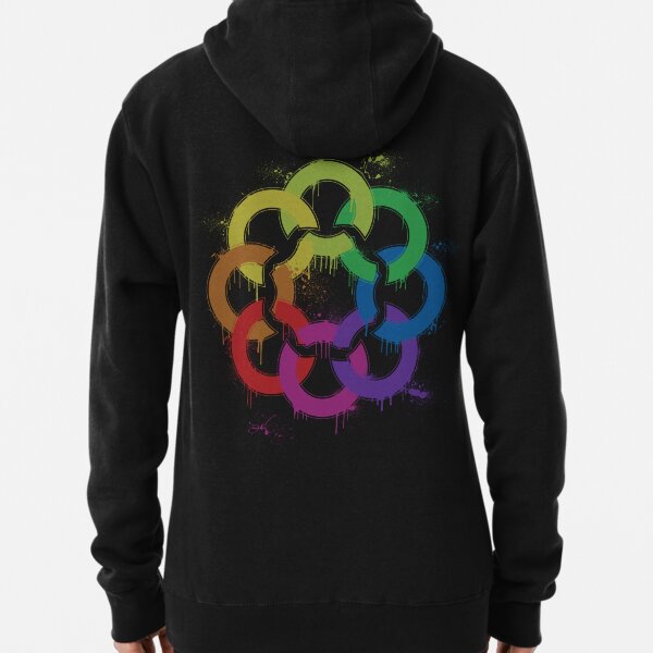 graffiti rainbow flower Pullover Hoodie