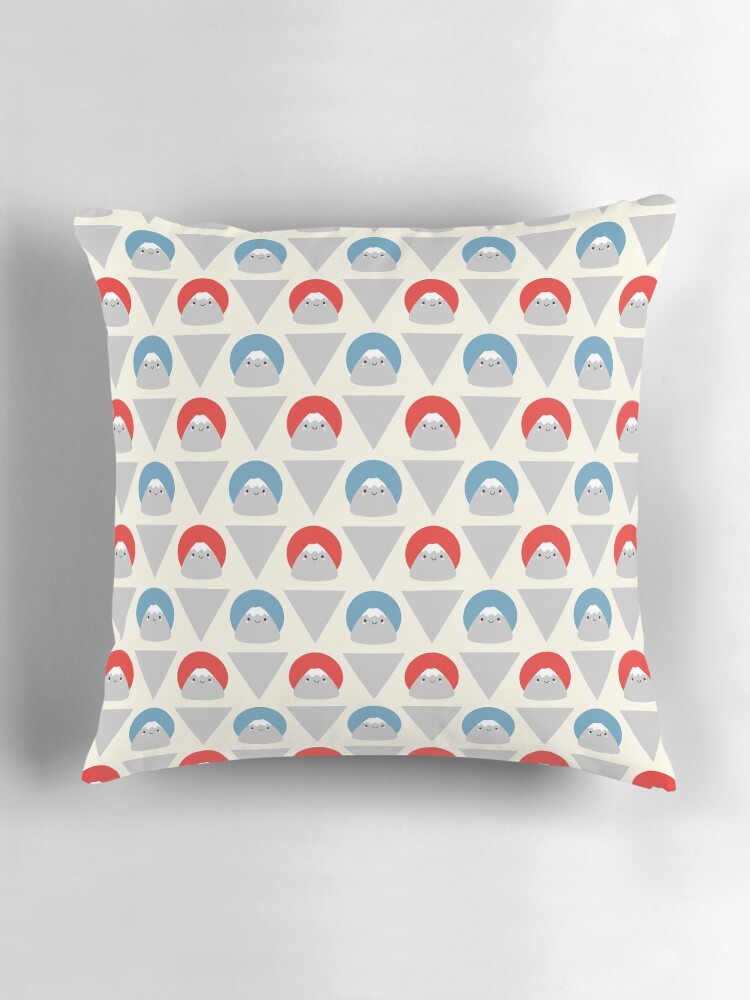 Thumbnail 3 of 4, Pillow, Mt Fuji Dots designed and sold by marcelinesmith.