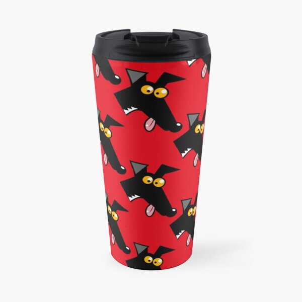 Seamless Derp: Red Travel Mug